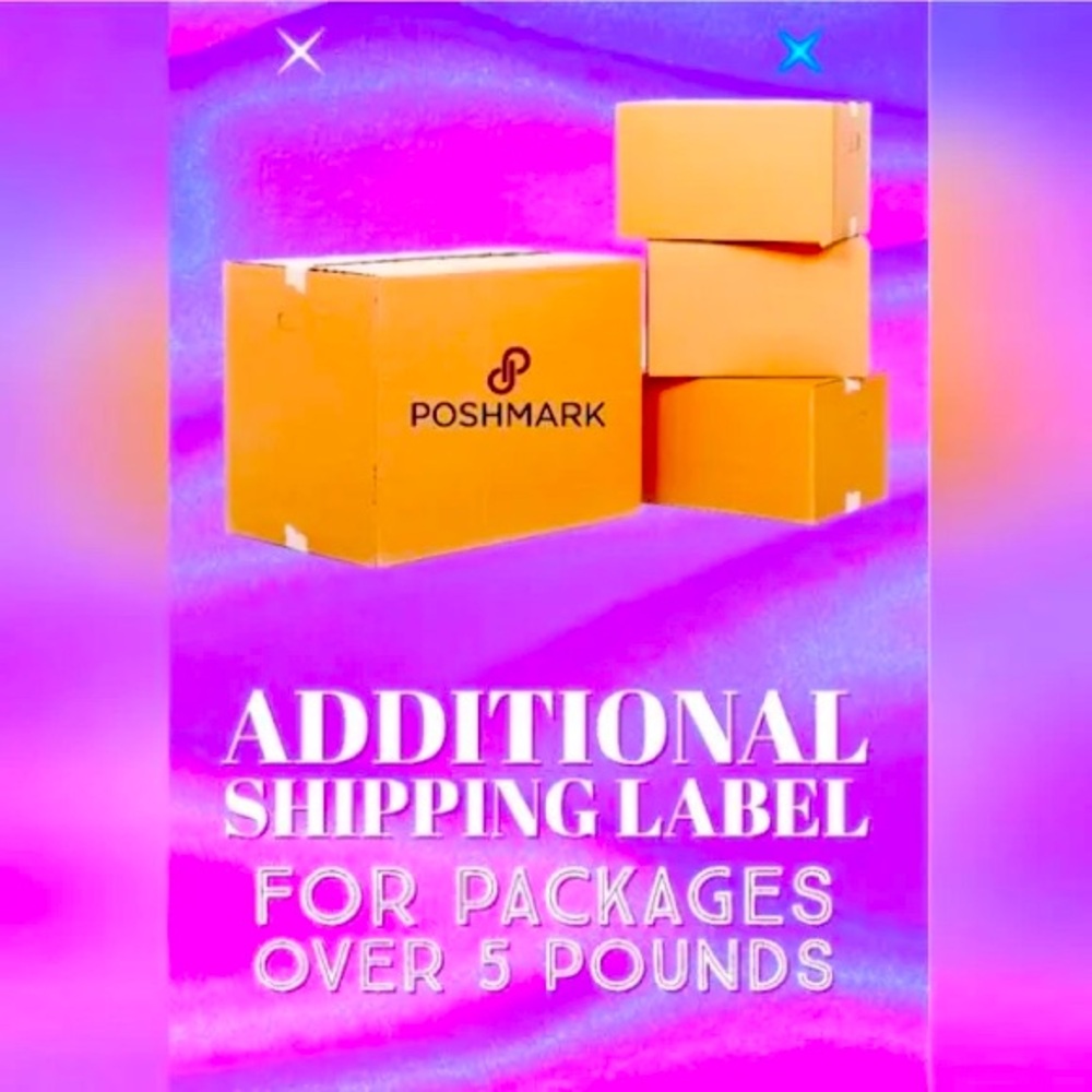 EXTRA SHIPPING LABEL FOR OVER 5 lbs